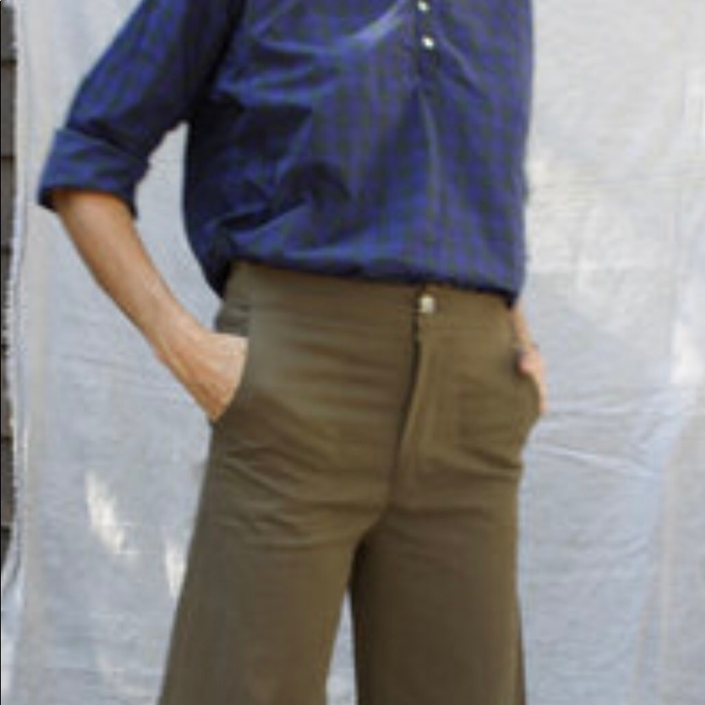 Pietsie size S Ischia pant in olive